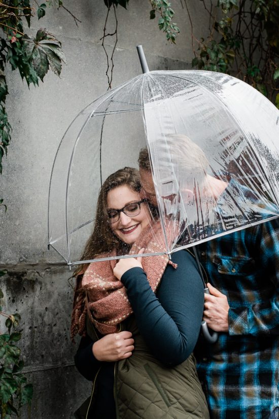 Rainy Day Engagement Session