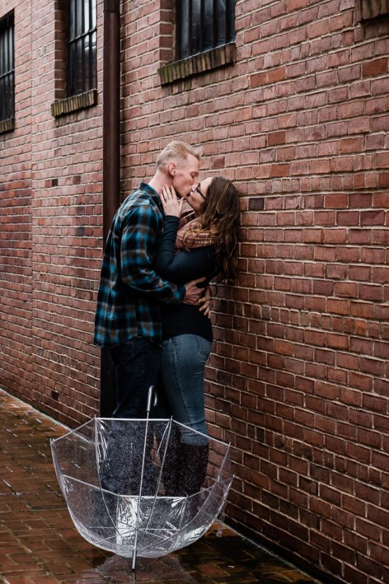 Rainy Day Engagement Session