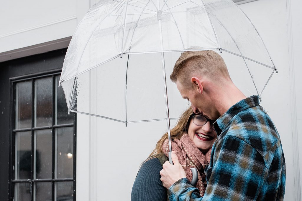 Rainy Day Engagement Session