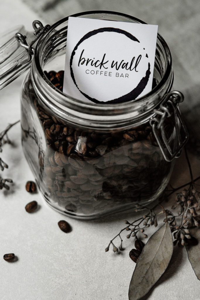 Product Photography Brick Wall Coffee