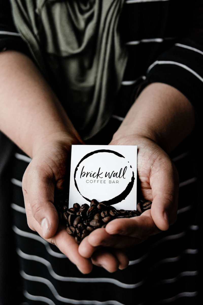 Product Photography Brick Wall Coffee Bar
