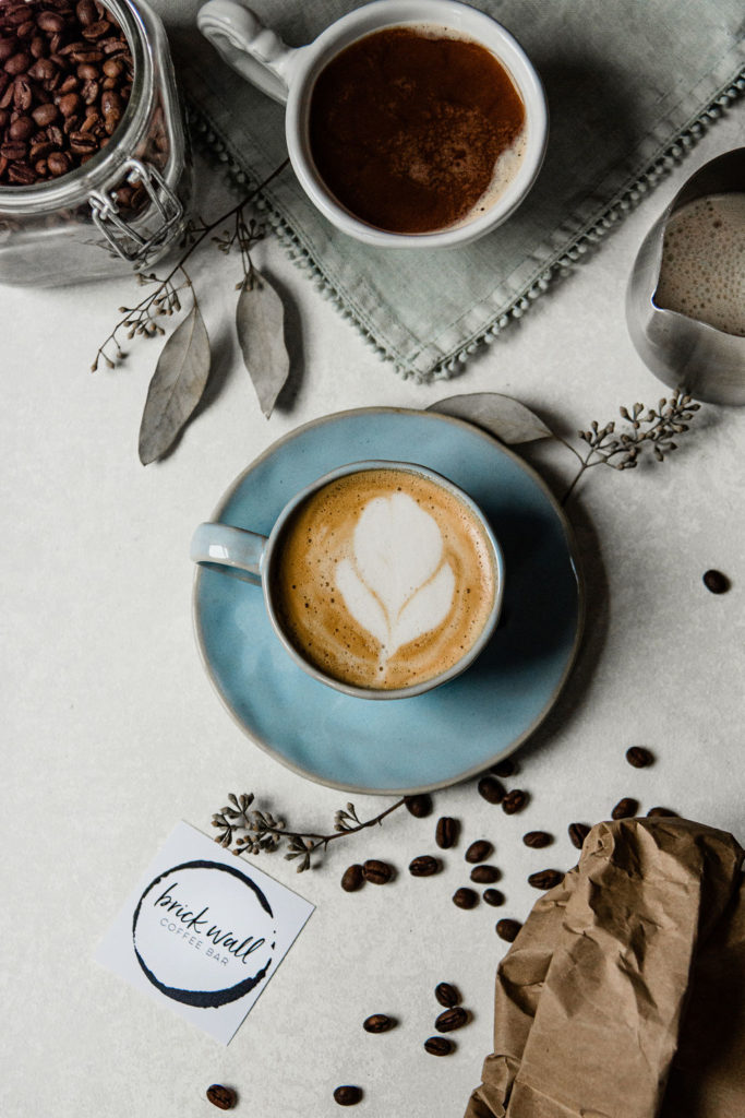 Product Photography Brick Wall Coffee