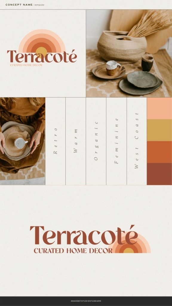 This boho meets retro style branding kit is the perfect solution to professionally brand your business without the heavy cost of custom work. Terracote is great for boutiques, life coaches, social media influencers