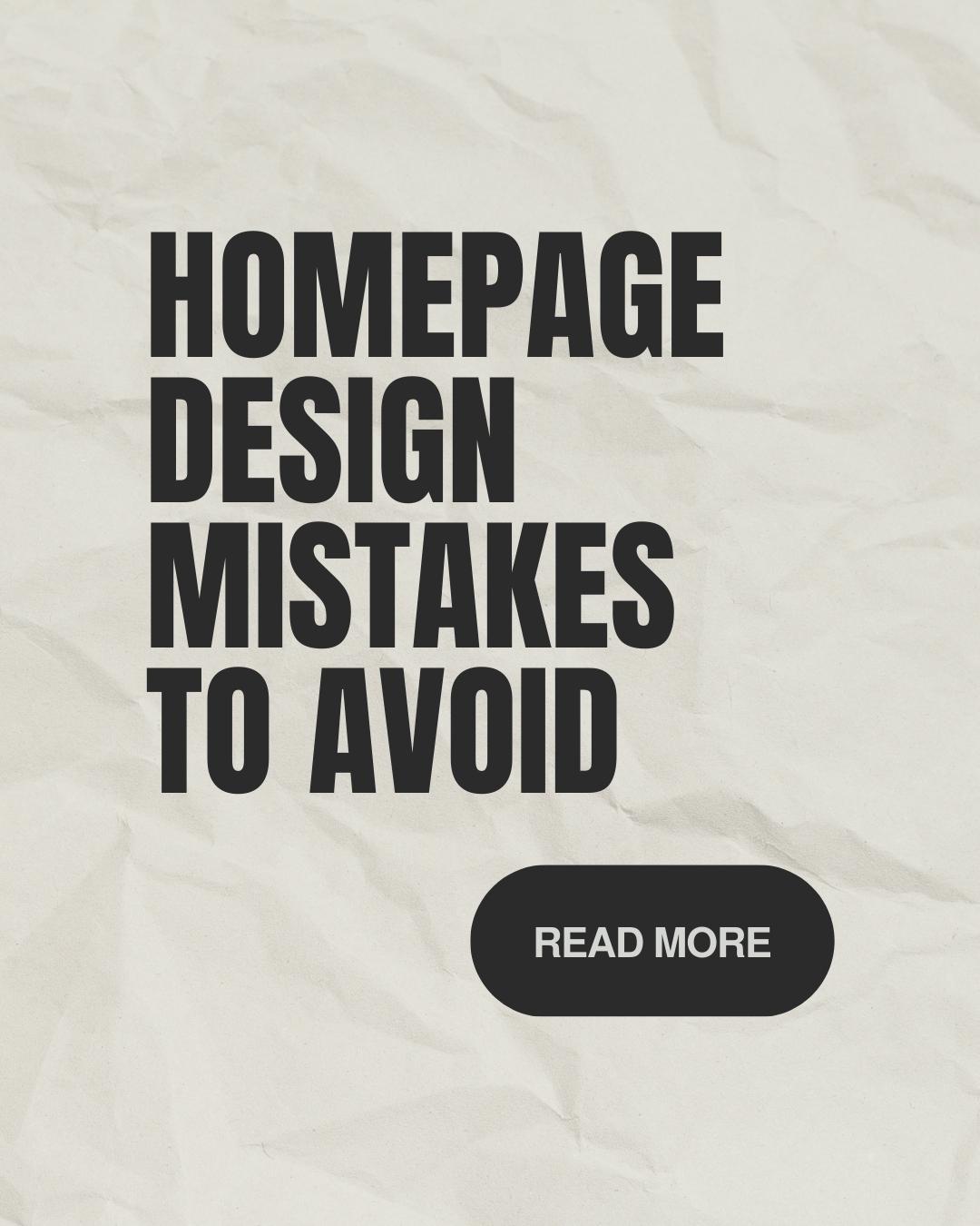 website design mistakes to avoid